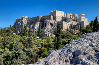 Acropolis from outcrop, Athen, Greece