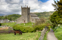 Hawkshead Church and Pony