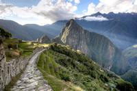 Approching Machu Picchu from Inca Trail, Peru