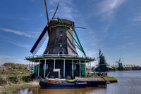 Schanse Windmill & Boat, Holland