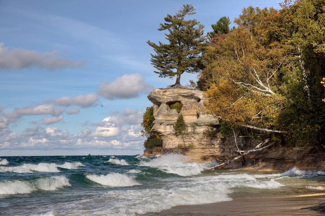 Chapel Rock at Pictured Rocks Lakeshore