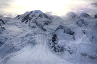 Glacier from the Gornergrat, Zermatt Switzerland